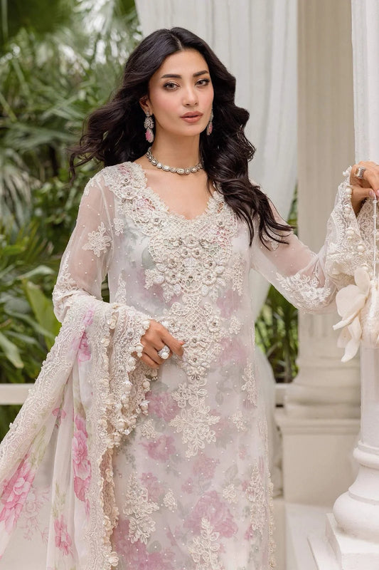 Maria B Luxury Embroidered Chiffon 3 Piece Unstitched