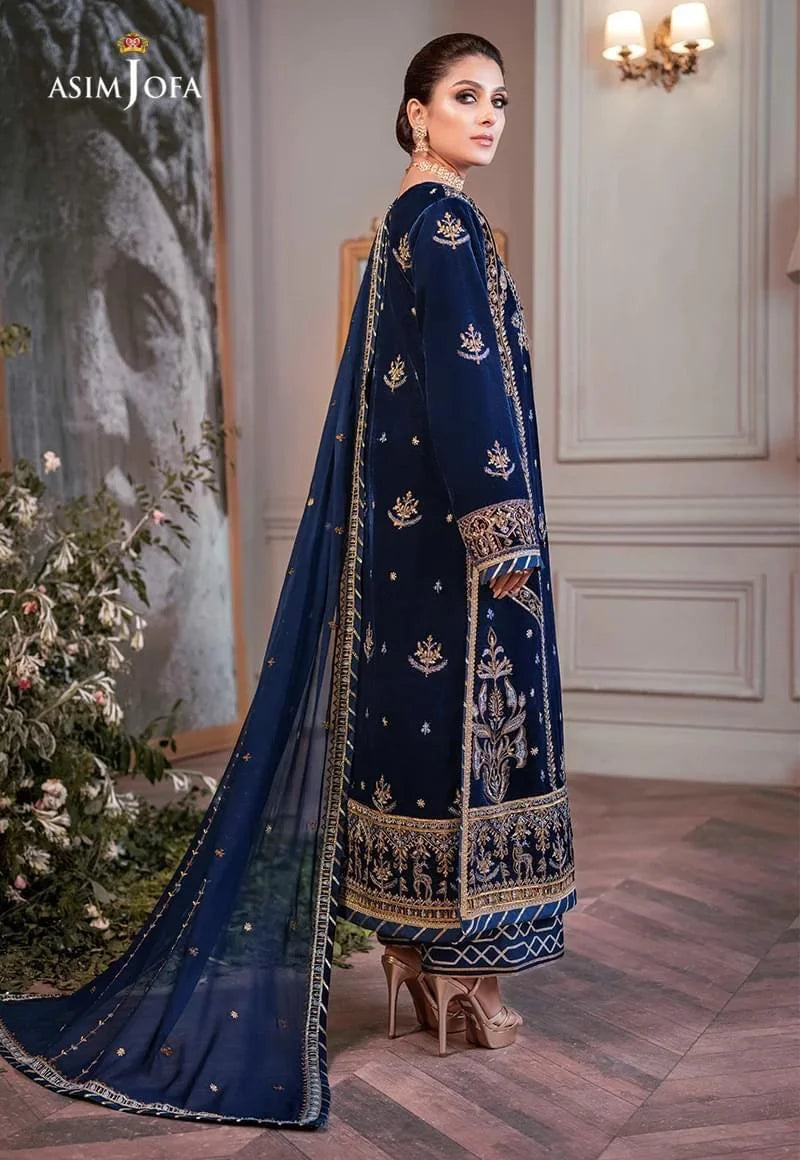 Asim Jofa The Ayeza Edit Luxury Velvet Collection Unstitched 3 Pieces