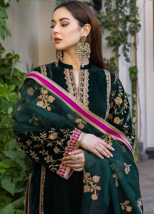Zainab Chottani Velvet Collection Pareeshay 3 Pieces Unstitched