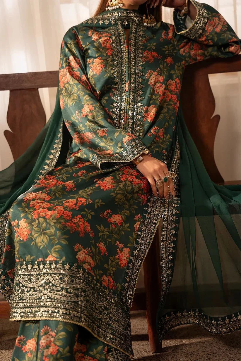 Sheenora Luxury Silk Embroidered Unstitched 3 Piece