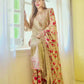 Aneelas Luxury Organza Embroidered 3 Piece Unstitched