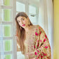 Aneelas Luxury Organza Embroidered 3 Piece Unstitched
