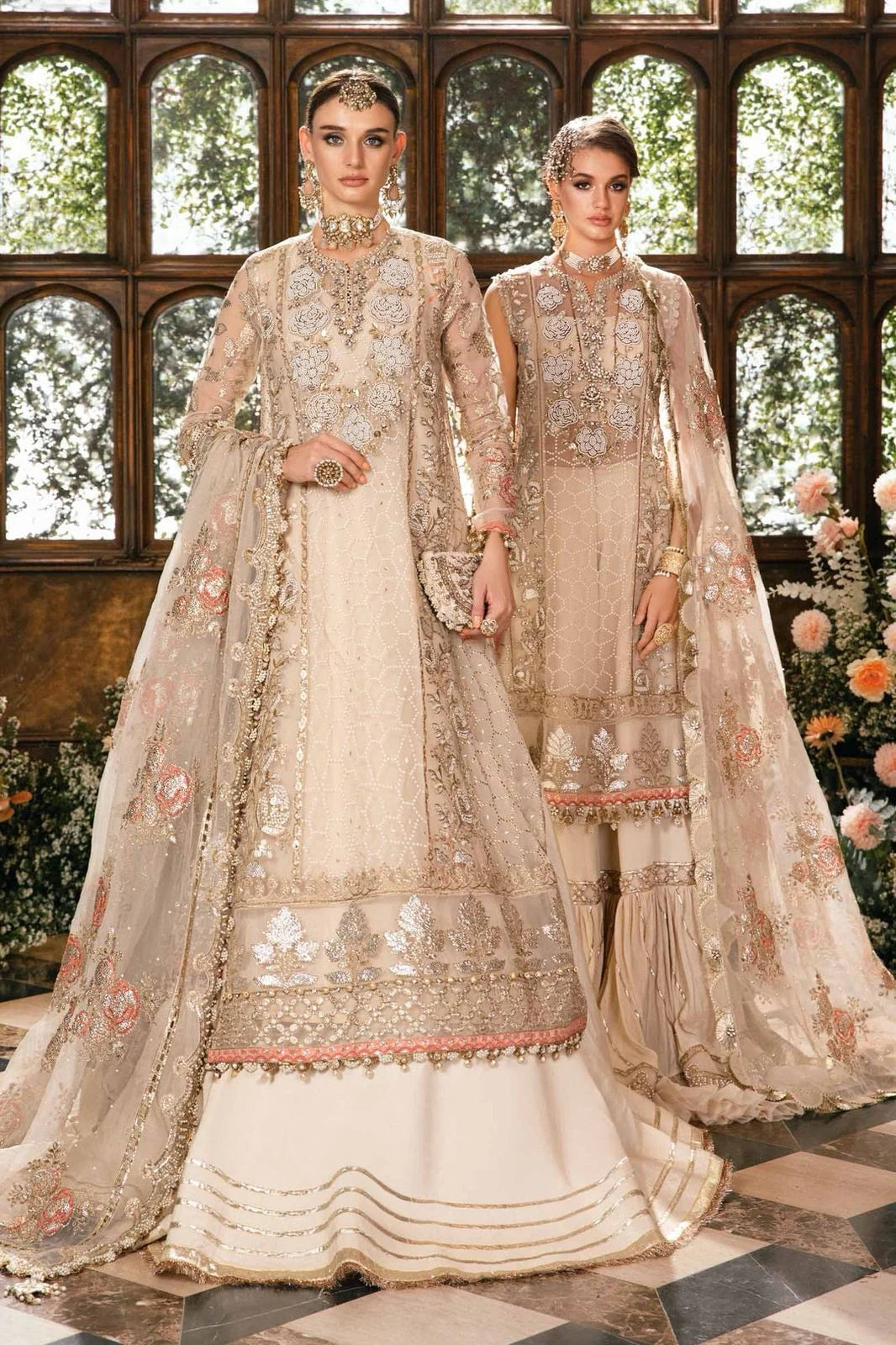 Maria B Luxury Organza Embroidered 3 Piece Unstitched