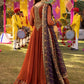 Asim Jofa Luxury Embroidered Chiffon Frock 3 Piece Unstitched