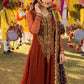 Asim Jofa Luxury Embroidered Chiffon Frock 3 Piece Unstitched