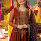 Asim Jofa Luxury Embroidered Chiffon Frock 3 Piece Unstitched