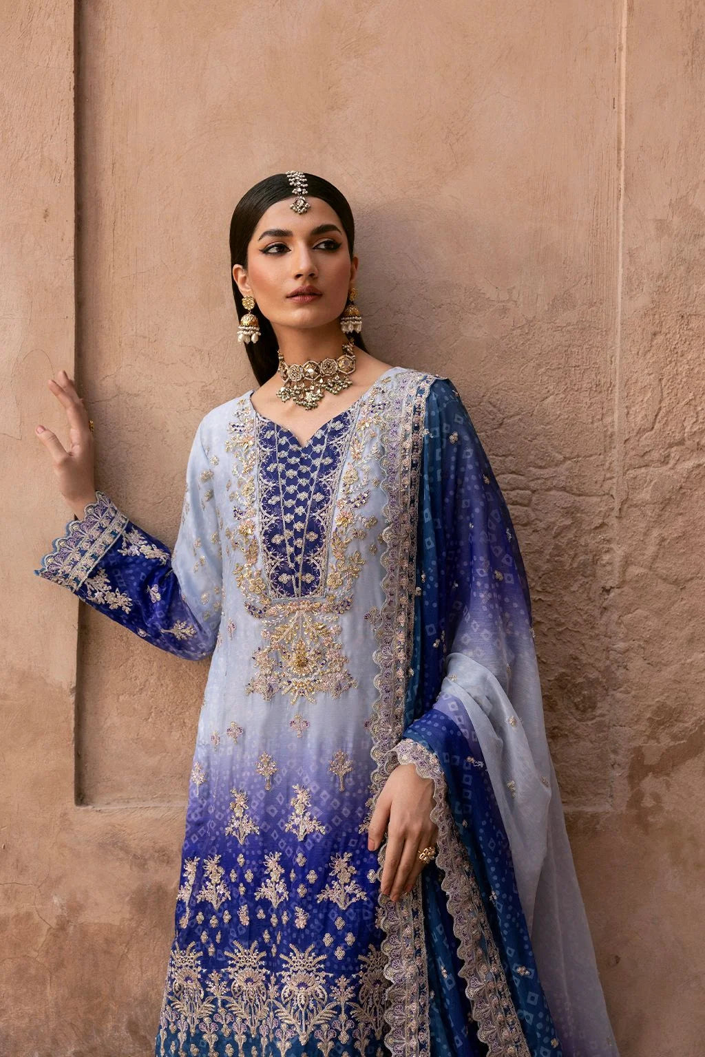 Emaan Adeel Luxury Chiffon Embroidered 3 piece Unstitched