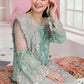 Elaf Green Hand Work Organza Embroidered 3 Piece Unstitched