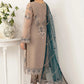 Ramsha Embroidered Chiffon 3 Piece Unstitched