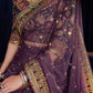 Asim Jofa Luxury Purple Net Saree
