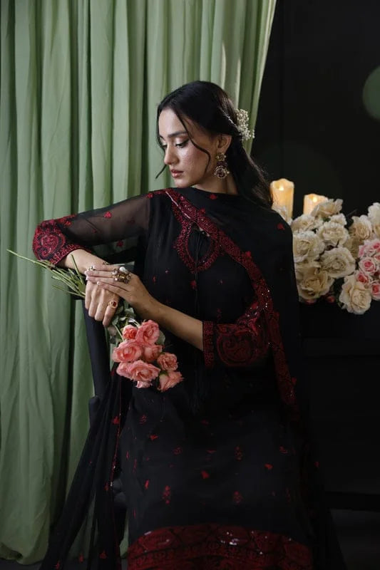 BAROQUE Chiffon Embroidered Unstitched 3ps