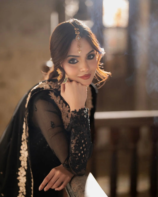 Azure Chiffon Embroidered Unstitched Collection