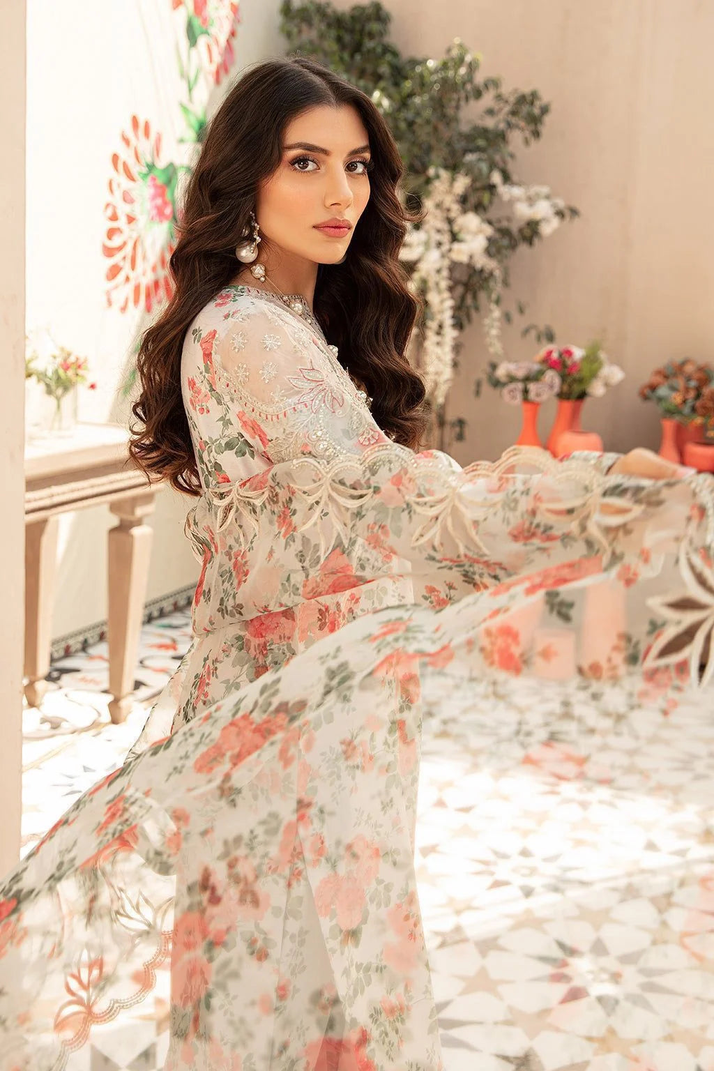 VANIYA EMBROIDERED DIGITAL SWISS LAWN