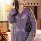HANIA AMIR 3PC Dhanak Embroidered Suit