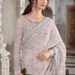 Maria B Ice Blue Exclusive Saree