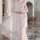 Maria B Ice Blue Exclusive Saree
