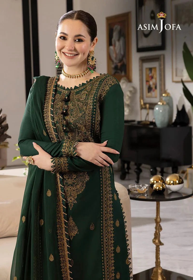 ASIM JOFA Dhanak 3PC Embroidered suit