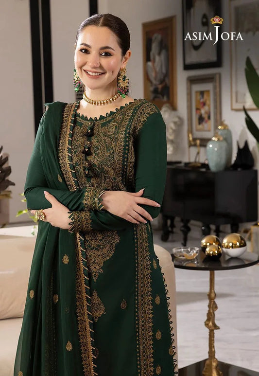 ASIM JOFA Dhanak 3PC Embroidered suit