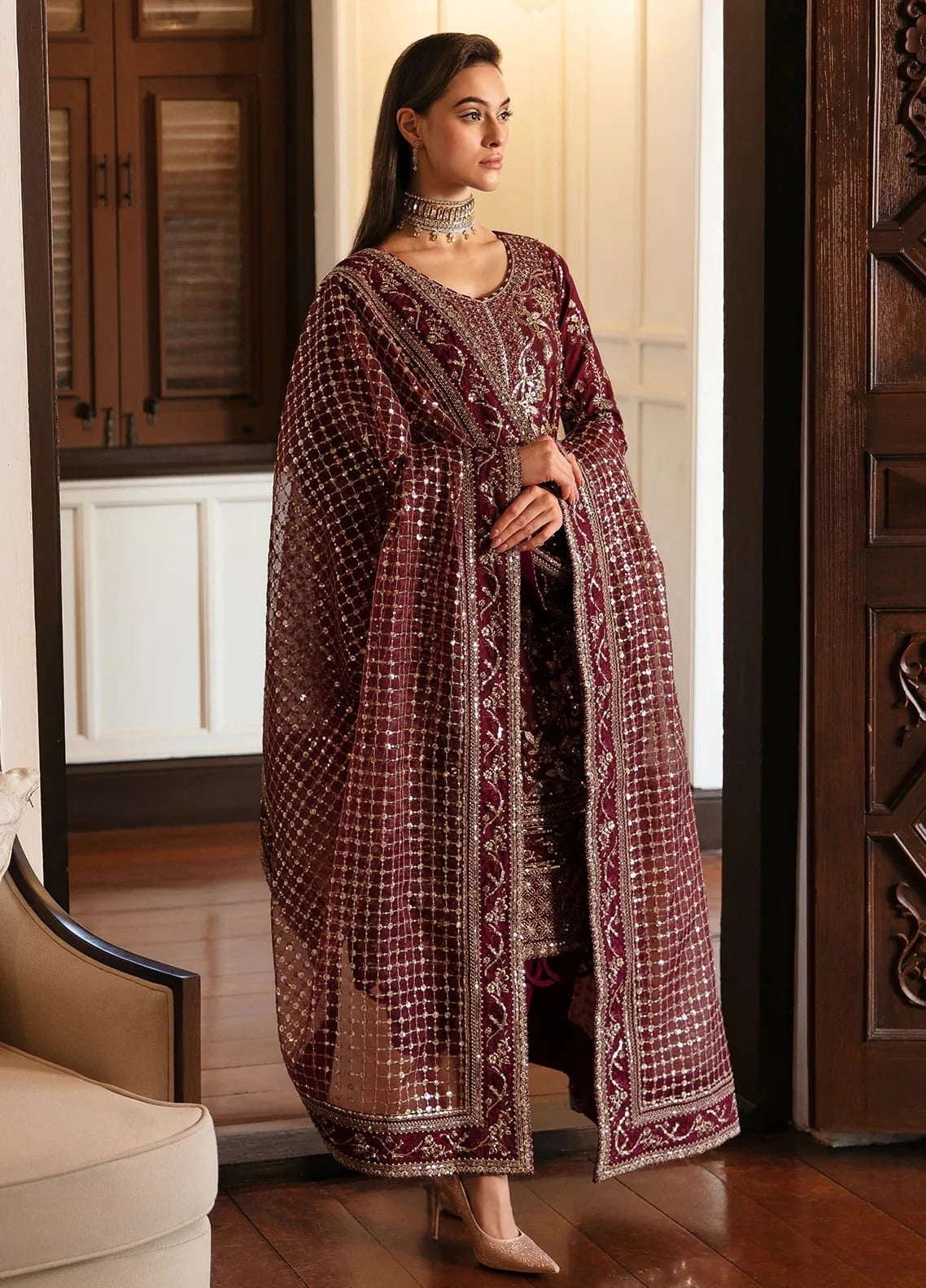 GULAAL VALENTINA Chiffon Suit (GL-LP-24V1-20)
