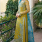 Akbar Aslam Party Wear Luxury Organza Dress Embroidered 3 piece Unstitched