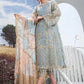 Agha Noor organza Luxury Emb Collection 3 Piece Unstitch