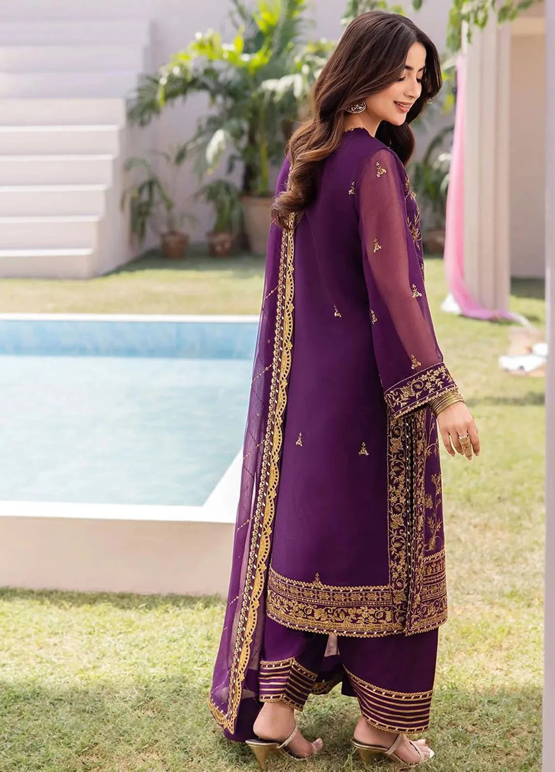 Asim Jofa Luxury Chiffon 3 Piece Unstitched Collection