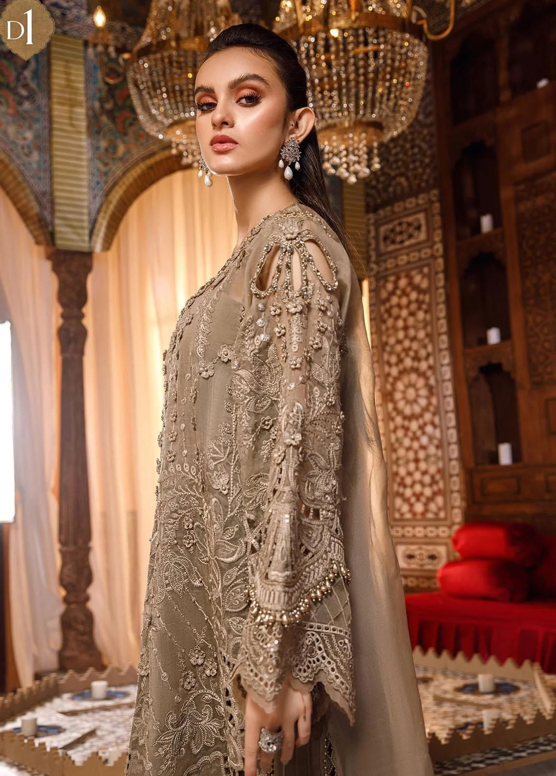 MARIA.B UNSTITCHED WEDDING FESTIVITIE 3PS UNSTITCHED SUIT BD-2501