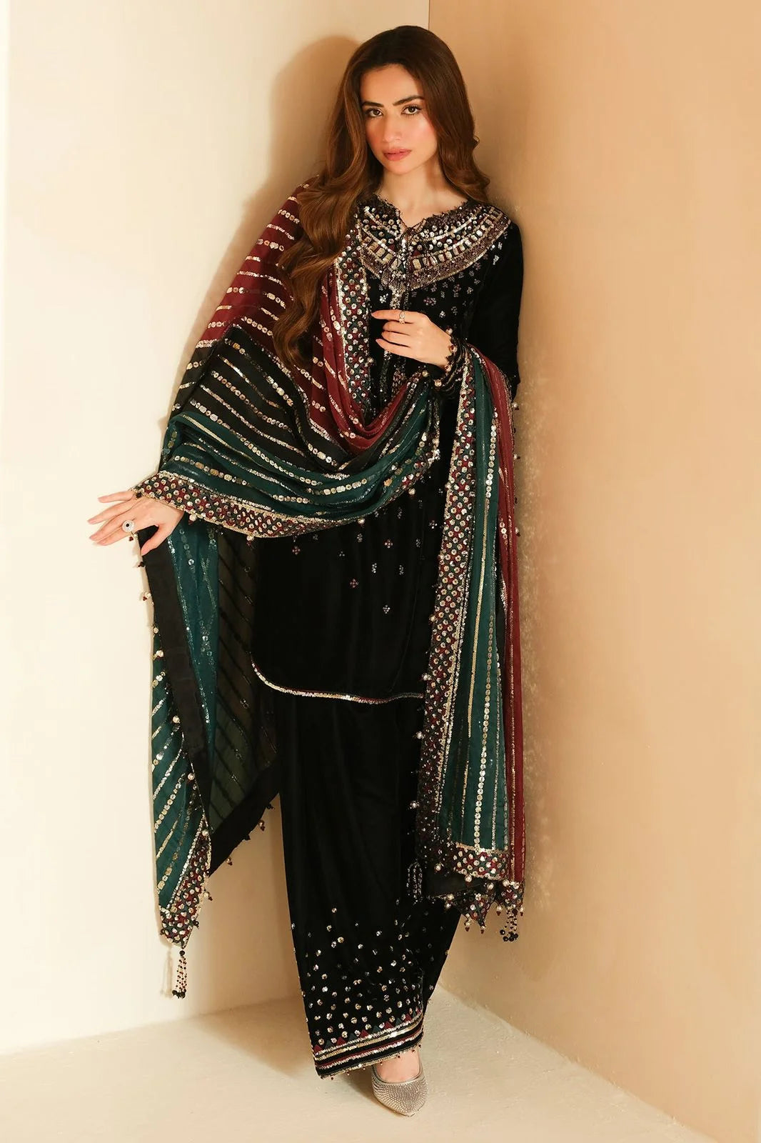 Jazmine Velvet Embroidered Collection Unstitched Formal