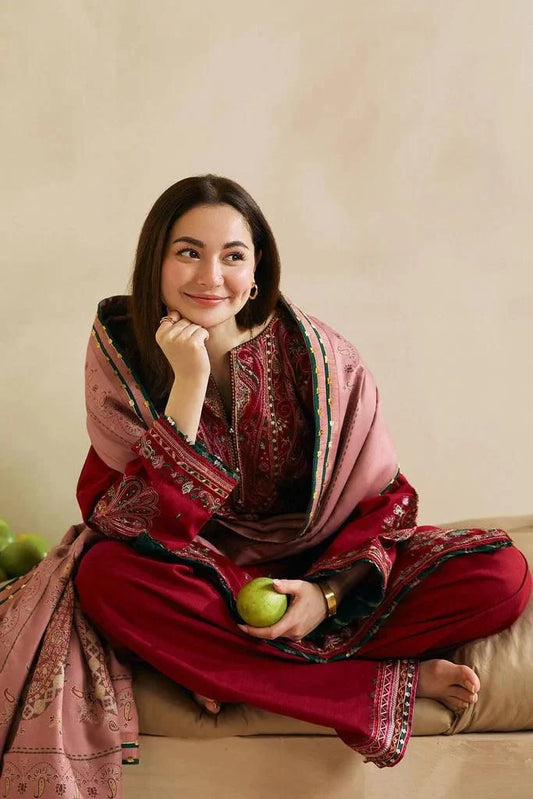ZARA SHAH JHAN PREMIUM DHANAK 3PC UNSTITCHED