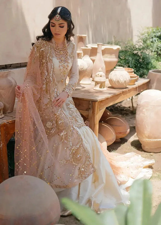 NAMEERA BRIDALS WEAR LUXURY ORGANZA 3PC UNSTTCHED