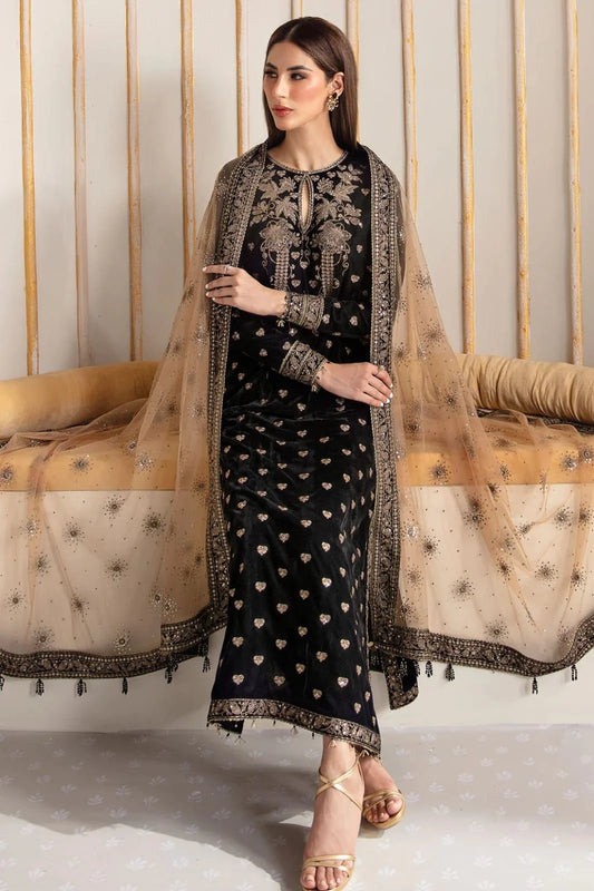 Jazmine Embroidered 3Pc Unstitched Luxury Velvet Collection