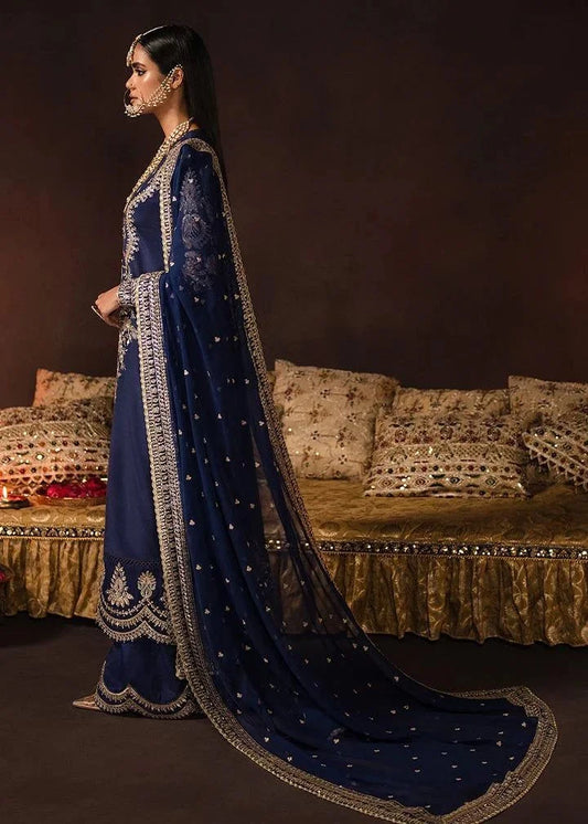 Afrozeh Divani Unstitched Embroidered Velvet 3 Pieces Suit