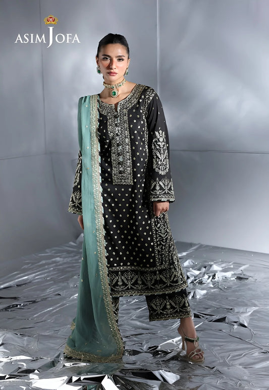 Asim Jofa EMBROIDERED CHIFFON UNSTITCHED 3 PCS