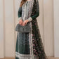 GULAAL embrodrided Net 3-piece suit Unstitched Collection