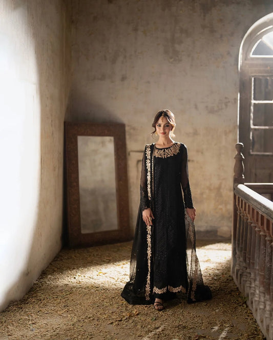 Azure Chiffon Embroidered Unstitched Collection
