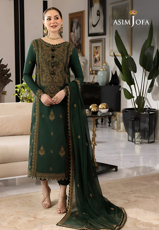 ASIM JOFA Dhanak 3PC Embroidered suit