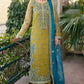 Akbar Aslam Party Wear Luxury Organza Dress Embroidered 3 piece Unstitched