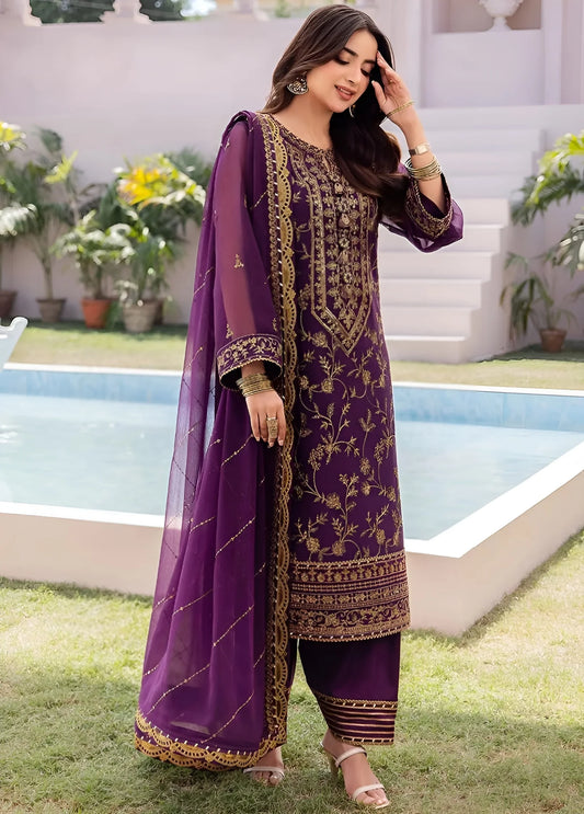 Asim Jofa Luxury Chiffon 3 Piece Unstitched Collection
