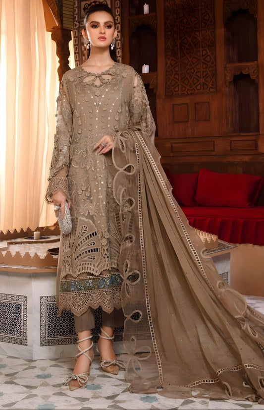 MARIA.B UNSTITCHED WEDDING FESTIVITIE 3PS UNSTITCHED SUIT BD-2501