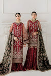 BAROQUE Chantelle Bareeze Net Unstitched Embroidered 3Pc Suit CH10-07