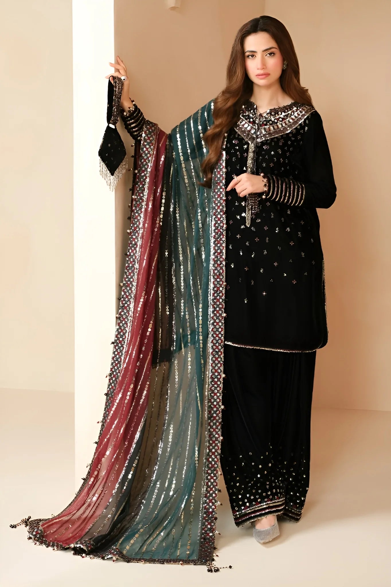 Jazmine Velvet Embroidered Collection Unstitched Formal