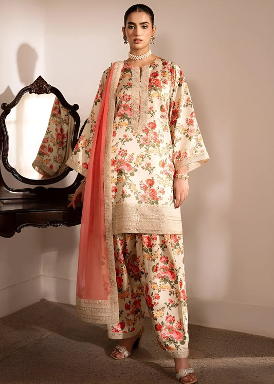 SHENORA SILK 3PC UNSTICHED