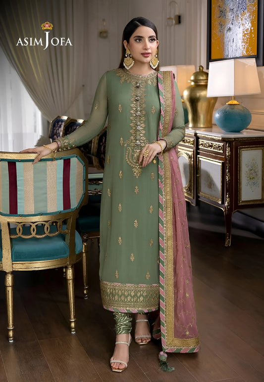 Asim Jofa Luxury Chiffon 3 Piece Unstitched Collection