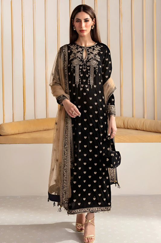 Jazmine Embroidered 3Pc Unstitched Luxury Velvet Collection