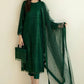 Baroque Luxury Chiffon Embroidered Dress 3 Piece Unstitched
