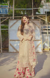 Aneelas Luxury Organza Embroidered 3 Piece Unstitched