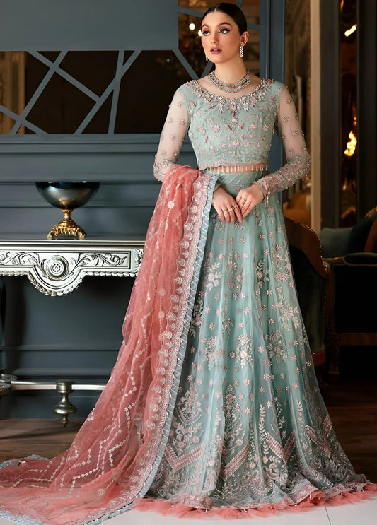 Emaan Adeel Luxury Net Embroidered 3 Piece Unstitched
