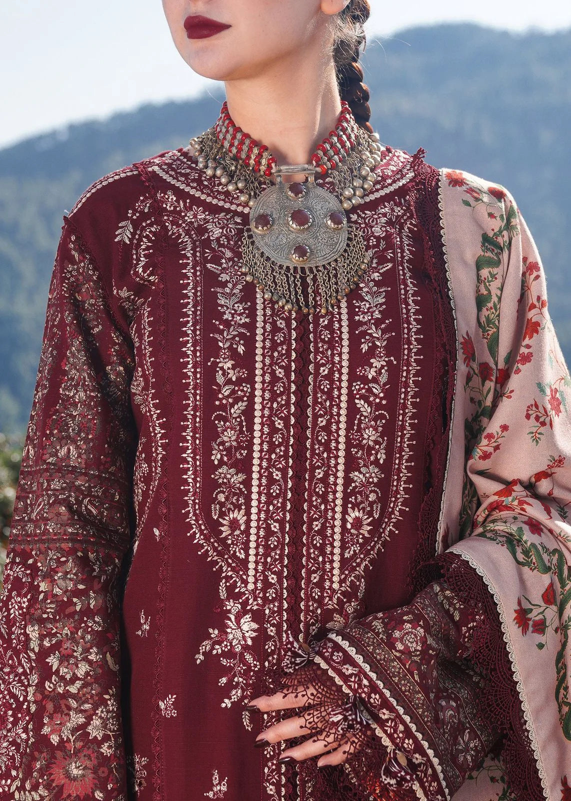 HUSSAIN REHAN PREMIUM DHANAK 3PC UNSTITCHED