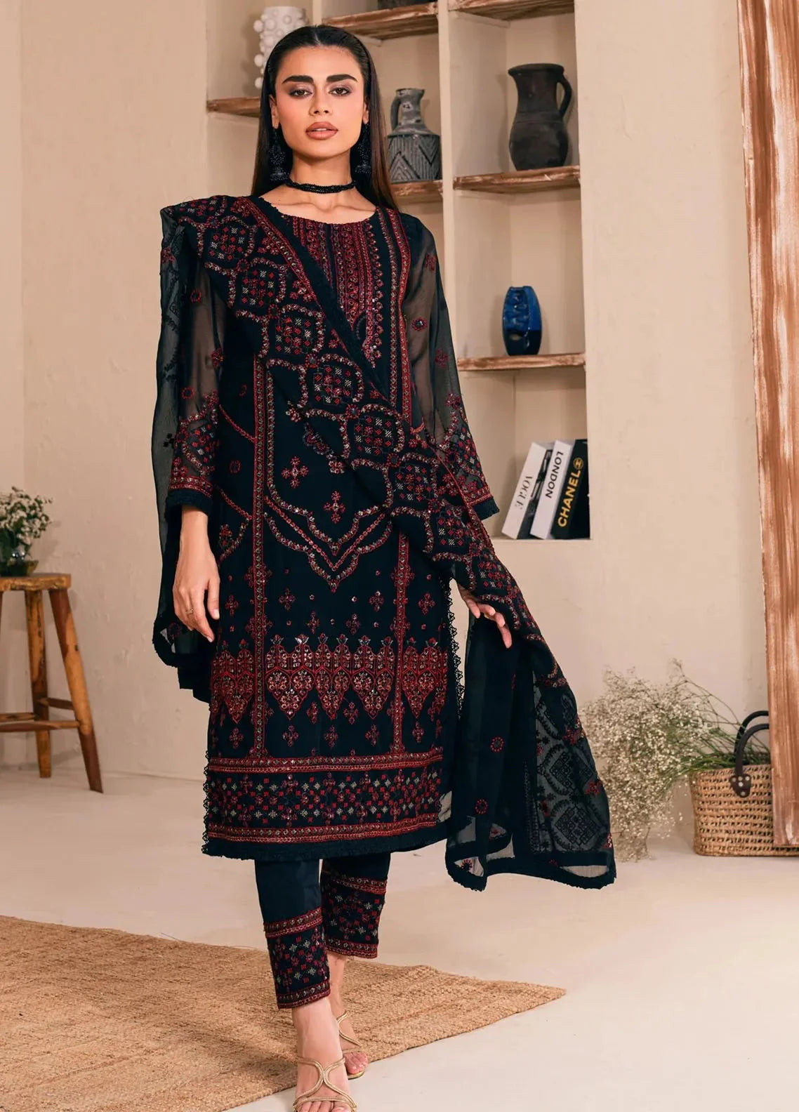 Noorma Kaamal Chiffon Formal Collection 3Piece Unsitched