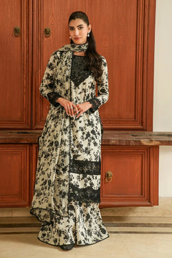 Aneela's Digital Printed Luxury Lawn Emb Collection 3Piece Unstitched